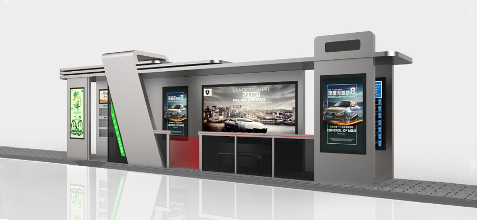 汽車烤漆公交候（hòu）車亭