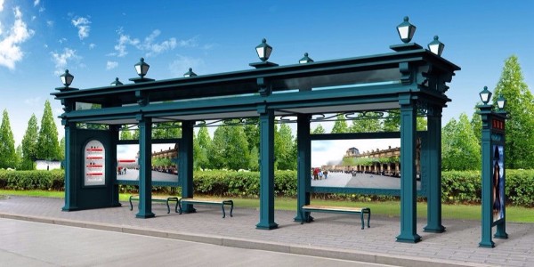 泊頭市（shì）定製公（gōng）交候車亭、站牌、垃圾箱等街具