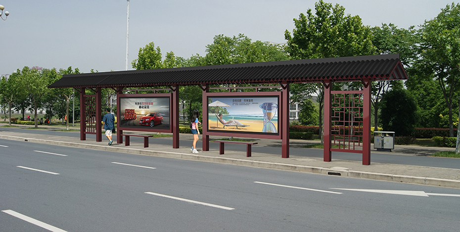 仿古公交候車亭