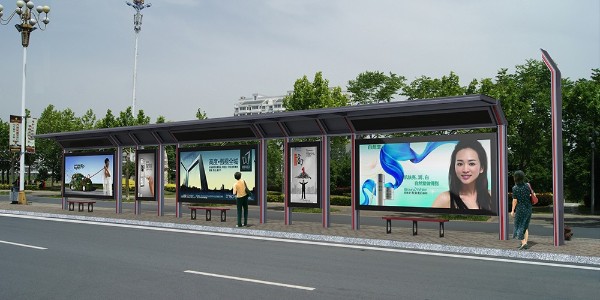 候車亭滾動燈箱讓廣告也能賞心悅目