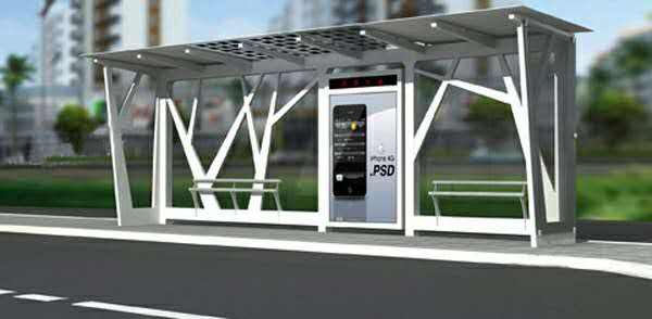 許昌市鄢陵縣公交候車亭、站牌、垃圾箱等街具