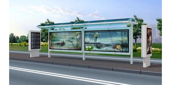 濮陽市台前縣公交候車亭（tíng）、站牌、垃圾（jī）箱等街具